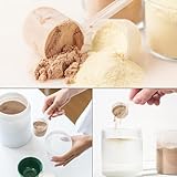 11 PCS Protein Powder Scoops, Protein Scoop, Protein Scoop, Scoops for Powder, 5 g, 7.5 g, 10 g, 15 g, 20 g, 25 g, 30 g, 35 g, 40g, 50 g, 60g for Washing, Coffee, Milk, Cereal Powder - Image 3