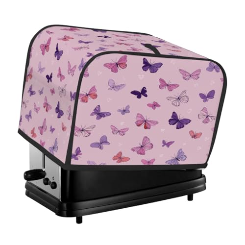 Funda rosa y morada para tostadora de 2