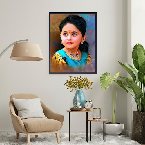 Image of Jadoun Customised and Personalised Oil Painting Frames for Wall Display Frame MDF Good Look Well Home Decor|Festival Birthday Gift|Anniversary Gift|Wall Decor| Gift For Someone (Black 8x10)