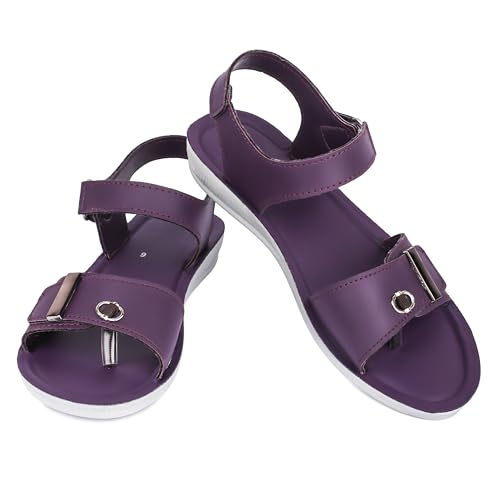 Image of Ango Women Minimal Black Flats Sandals with Premium Metallic Finish with Cushioned Sole