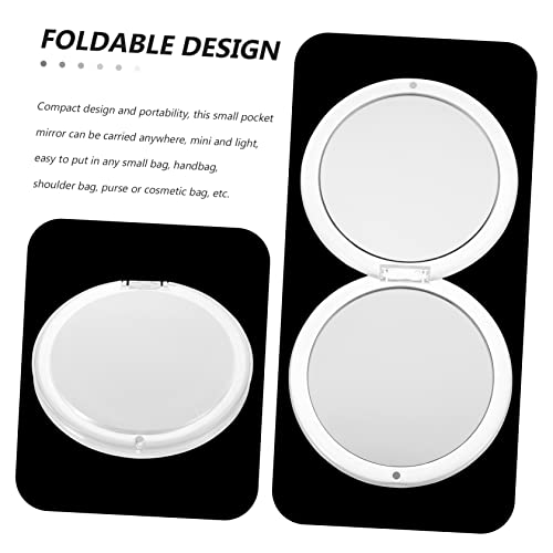 Miroir de voyage compact LED petit format pour sac à main et retouche maquillage quotidienne