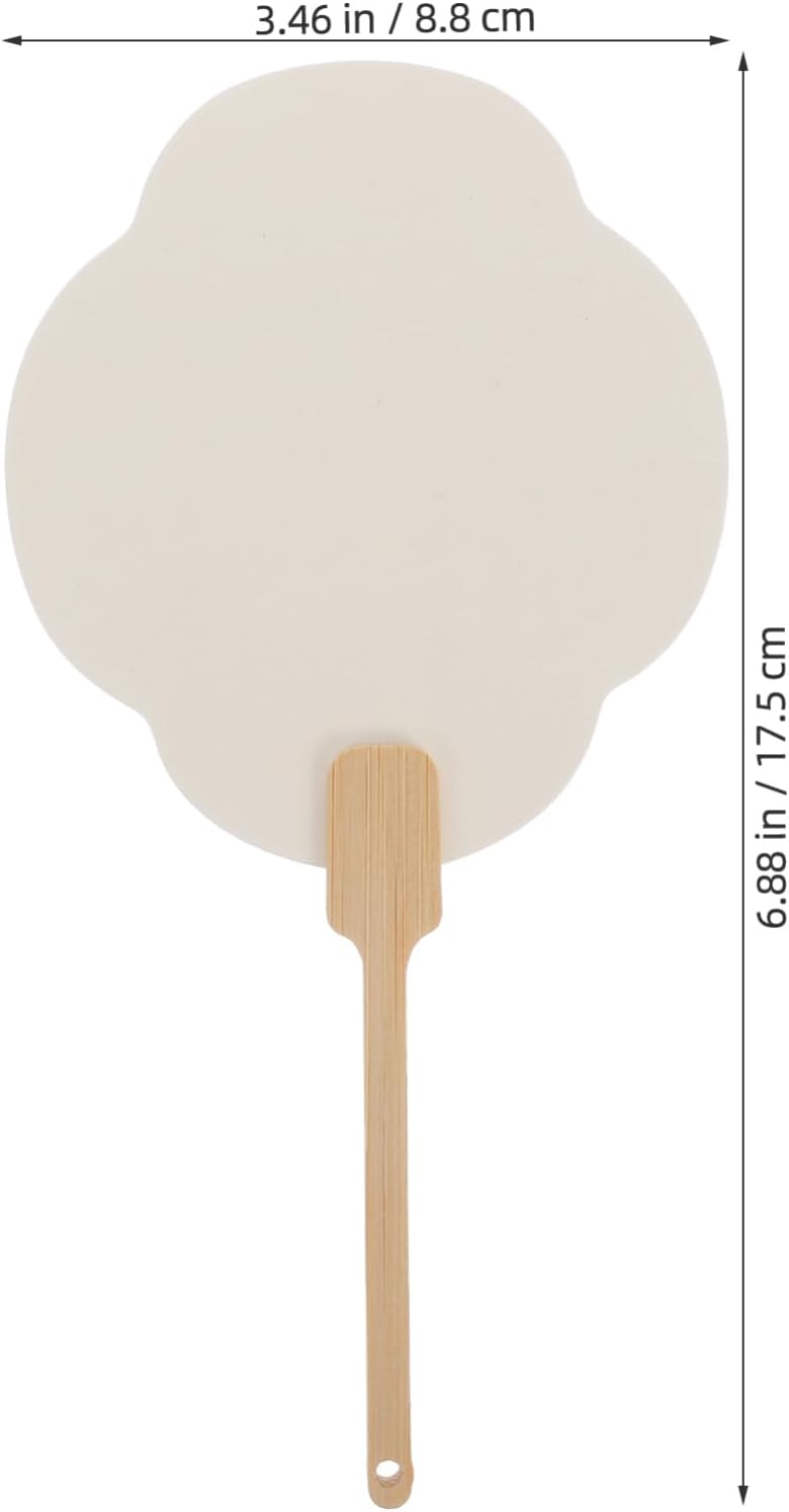SEWACC Paint Fan Lacquer Handheld Fan Kit for Creative Art Projects for Crafts and Activities Adorable Portable Accessory for Art Enthusiasts image 4