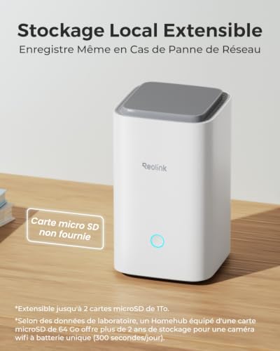 Reolink Home Hub Centre Surveillance WiFi Stockage Local sans Abonnement – vue 4