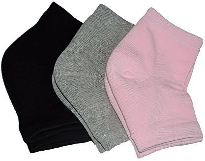 Moisturising Socks,Vented Moisturising Gel Heel Socks for Repair Dry Cracked Heels,Cracked Heel socks Open Toe Socks for calluses Remover Treatment Large Size Phenitech (3 pair)