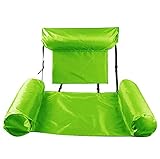 Silla de piscina y descansos en el agua. El asiento de la eslinga y el respaldo inferior flexible permiten que la silla se compacte según sea necesario para un uso fácil sobre la marcha. Simplemente desinfla las y empaqueta la silla en tu equipaje. El reposacabezas flotante y el reposapiés para que los nadadores puedan relajarse durante horas en la piscina y disfrutar de cada momento de sus vacaciones