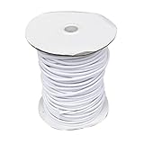 PciDinFo 4mm Strong Elastic Bungee Rope Shock Cord Tie Down Boats Trailers, White, 3m