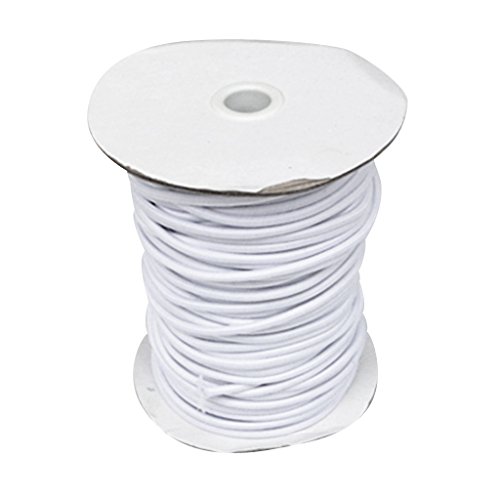 PciDinFo 4mm Strong Elastic Bungee Rope Shock Cord Tie Down Boats Trailers, White, 3m
