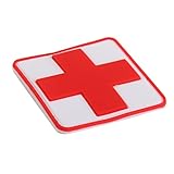 Material: PVC Milageto Parche de primeros auxilios del ejército militar 3D con gancho y bucle