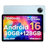 DOOGEE Tab A9 Pro+ Android 16 Tablet 11 inch, 30GB RAM+128GB ROM/2TB, Octa Core Tablets with 90Hz HD Display, 8580mAh Android Tablets, 5G WiFi, Widevine L1, Dual Speaker & Face Unlock - BLUE