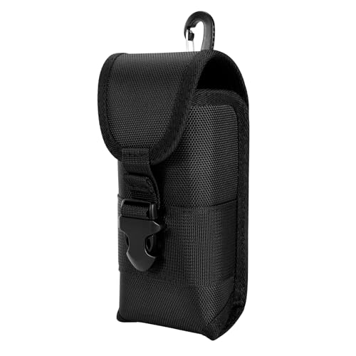 KENOBE Custodia per occhiali tattica Molle con fibbia, guscio rigido antiurto portatile in nylon protettivo per occhiali da sole, scatola per occhiali sportivi da esterno con gancio