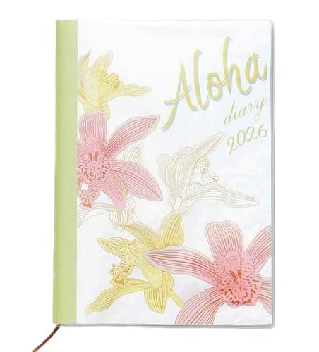 ハワイ 手帳 2026 B6 ハワイアン 2026年 スケジュール ダイアリー 日記 カレンダー ノート メモ 年間 月間 週間 花柄 雑貨 オーキッドのサムネイル