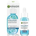 Garnier Aloe Vera Serum, With HYALURONIC ACID, Replumping Hydrating, Suppler Skin, Glows, Healthier Looking, For Normal to Combination, Vegan Formula, 30ml