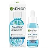 Garnier Hyaluronic Acid Face Serum, With Aloe Vera, Pro-Ceramides, Glycerin, Panthenol, Glass Skin, Reinforce Skin's Moisture Barrier, Hydrating, Replumpling, Normal To Combination, Vegan, 30ml