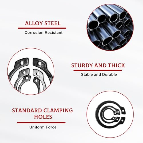 Samamoca 500 Stück Segeringen Set,Sicherungsringe Innen Set,Sicherungsring Schwarz,Sprengringe M4-M28 Mit Box,Sprengringe Sortiment,Simmerring Sicherungsringe Set Für Wellenbefestigungsteile