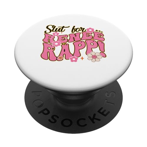Slut Per Renee Rapp Groovy Sarcastico Divertente Detto Uomini Donne PopSockets PopGrip Adesivo