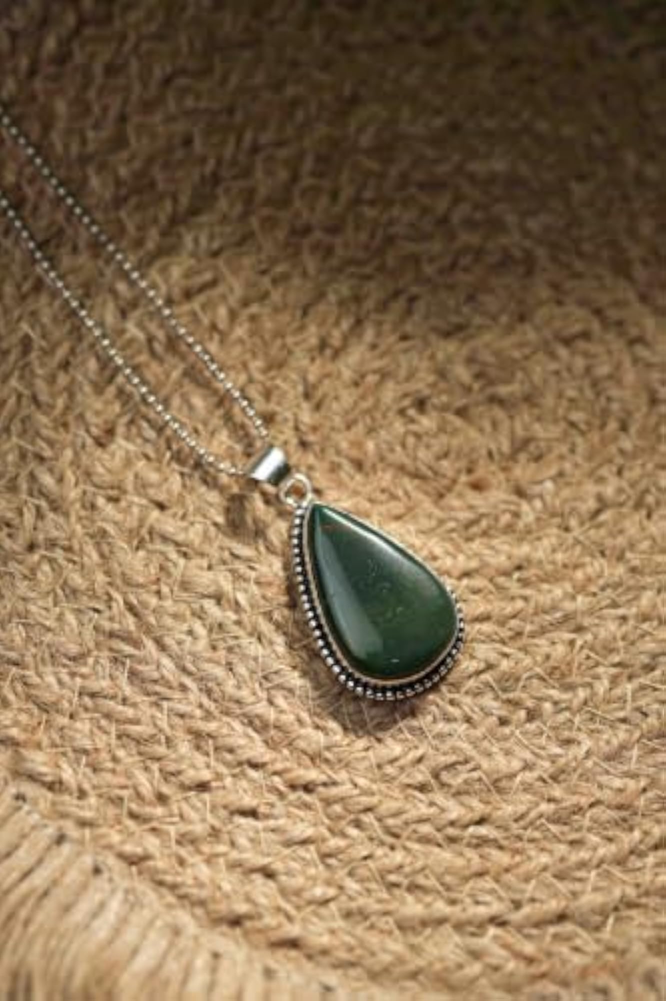 Genuine Natural Green Jade Crystal Pendant for Luck and Harmony