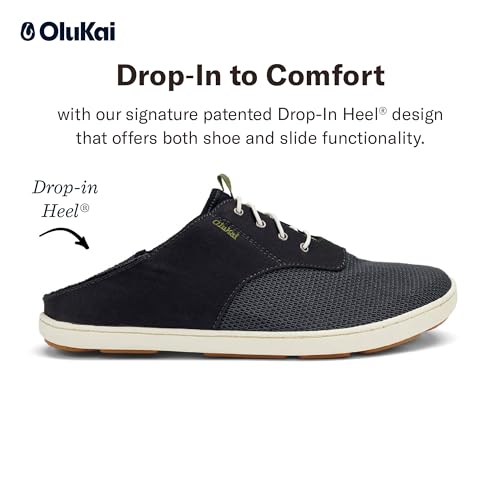 Image of OluKai Nohea Moku Men's No Tie Boat Shoes, Breathable & Quick Dry Mesh, Effortless Design & Barefoot Wearability, All-Day Comfort & Support