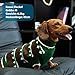 Katzinst Hundepullover Große Hunde – Warmer Stricken Winterpullover für Hunde | Atmungsaktiv und Weicher Hundepulli mit Muster, Herbst Winter Hund Pullover, Labrador, Dobermann (Grün, 3XL)