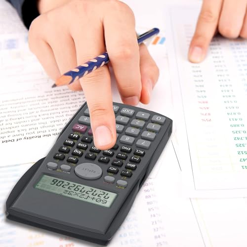 Calculadora científica de engenharia de 2 linhas, adequada para escola e negócios 240 Funções