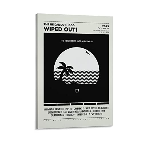 Poster The Neighbourhood WIPED OUT habiller un mur blanc de salon