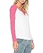 Sarin Mathews Women's Casual V Neck Loose Fit Long Sleeve T-Shirt Blouse Tops Watermelonred L