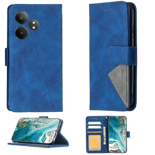 Aroepurt Case Compatible for Realme Gt Neo6 Se Phone Case Cover Flip Stand Cover PU Leather Wallet Case Blue