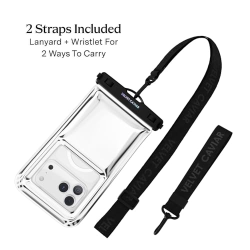 VELVET CAVIAR Waterproof Phone Pouch with Lanyard | IP68 Floating Case for iPhone & All Phones | Dry Bag for Snorkeling, Beach, Kayaking | Travel & Cruise Essentials for Women (Silver Holo) by VELVET CAVIAR - Used condition - Image 4
