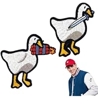 YAZWUR 2 Piezas Parches Divertidos de Velcro - Patos y Gansos