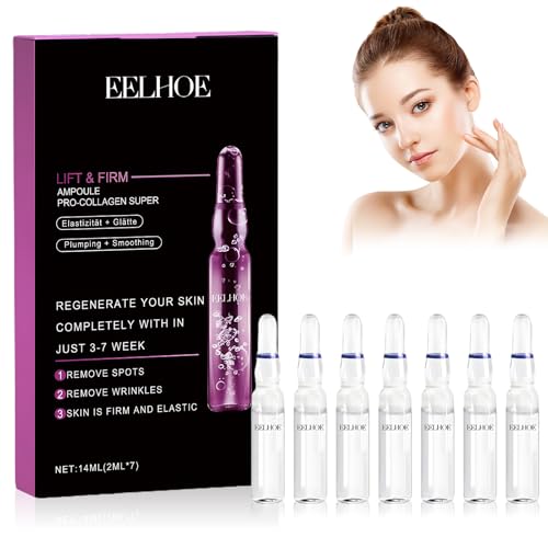 Ampolla de ceramida, Ampollas Flash Efecto Lifting Inmediato, Sérum en Ampollas con Ceramida Hyaluronic Acid, Hidratación, Flash, para todos los tipos de piel
