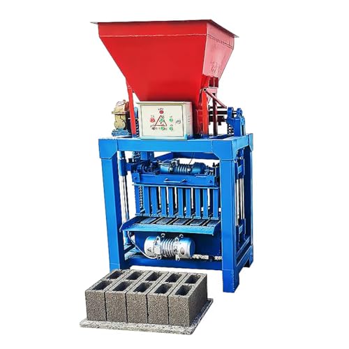 Semi Automatic Concrete Block Making Machine for Efficient Brick Production, Manual Cement Block Maker for Paving, Walls, and Foundation Construction