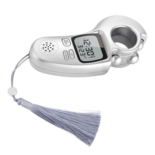 アラームリマインダーとスピリチュアルな実践のためのインテリジェントなウェアラブルカウンター正確な時間とカウントの表示ポータブルタリーカウンター