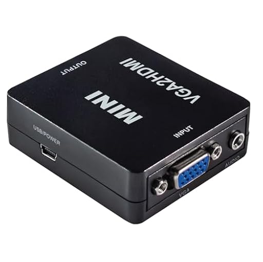 MAXTRACK CS40L - Adaptador VGA a HDMI (Full HD, 1080p/60 Hz, Plug & Play, Compatible con PC/Ordenador portátil, proyector, Monitor, Incluye Cable de alimentación) | Ya disponible en tu tienda friki favorita! En mundofriki.es! MAXTRACK CS40L - Adaptador VGA a HDMI (Full HD, 1080p/60 Hz, Plug & Play, Compatible con PC/Ordenador portátil, proyector, Monitor, Incluye Cable de alimentación) | Ya disponible en tu tienda friki favorita! En mundofriki.es!
