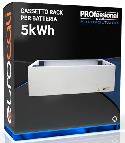 Eurocali - Tiroir Rack pour batterie Accumulo 5,12 kWh - Mesures de batterie compatible 445 x 450 x 132,5 mm
