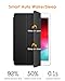 DTTO for iPad Air 1st Edition Case, (NOT for iPad Air 2 and Air 3) Ultra Slim Lightweight Smart Trifold Stand with Flexible Soft TPU Back Cover [Auto Sleep/Wake], Black