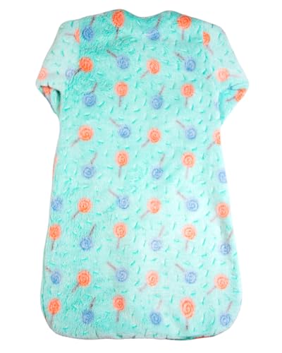 Saco de Dormir Bebe Casulo Pijama Cobertor Soft Estampado Grosso Ziper - Verde M