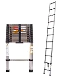 ✔️Seguro y estable: la escalera de extensión telescópica está hecha de acero inoxidable. La cuerda está hecha de nailon y las almohadillas para los pies están hechas de goma de alta calidad, tiene un botón de seguridad, puede bloquear la escalera deslizándola ligeramente para mejorar la carga.