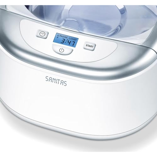 Sanitas SUR 42 Ultraschallreiniger, Reinigung Von Schmuck, Brillen, Zahnersatz, Uvm., 1 Stück (1er...
