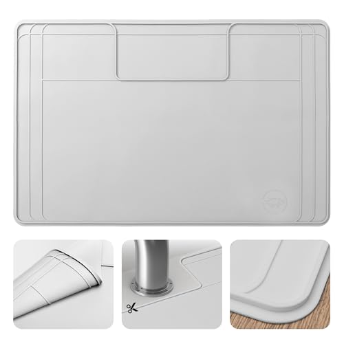 Image of The Original Under Sink Mat - Silicone Waterproof mat, Trimmable, Easy to Clean, Kitchen cabinet liner, Under sink protector mats, Drip Tray with Lip - 31 inch x 22 inch or smaller