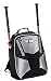 Easton Rampage Back Pack Bat Bag, Black/Silver