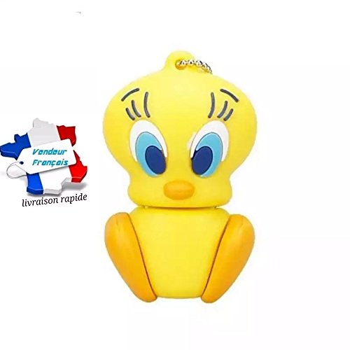 Cleusbenfolie CLE USB Pájaro Amarillo, Capacidad 8 GB, y Patines Rápido 2 A 3 Días. Empresa Francesa Llave USB Animales. Tapez Barra de Investigación para Plus de Llaves USB Originales