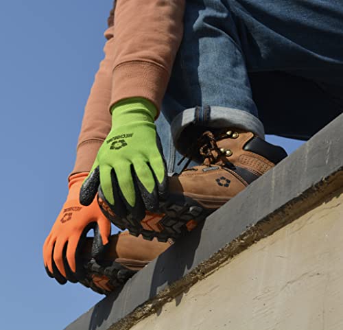 Safety Work Gloves Latex Coated 12 Pairs, Large Size, Nylon Gloves With Black Latex Crinkle Coated, For Men, For Women, Individually Packed, Auto Repair, Home Improvement, Construction, Industrial #TOP5