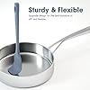 ChefAide 5 Pieces Silicone Spatula Set, Food Grade Rubber Spatula, Upgrade Strong Handle with Ergonomic Grip, Heat Resistant Up to 600°F for Nonstick Cookware, Cooking #3