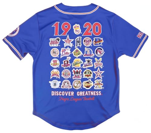 Big Boy Negro Leagues S8 Camiseta Conmemorativa de Béisbol para Hombre [Azul Real] miniatura 3