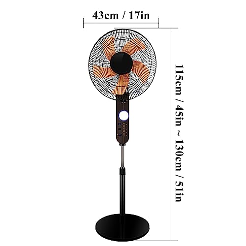Ventilateur de sol solaire orientable à hauteur réglable avec batterie USB