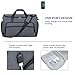 Garment Duffle Bags for Travel, Convertible Garment Bag for Men Women, Carry On Duffle Bag Backpack with Shoe Compartment & Toiletry Bag, 4 in 1 Hanging Suitcase Suit Travel Bags (Dark Grey)