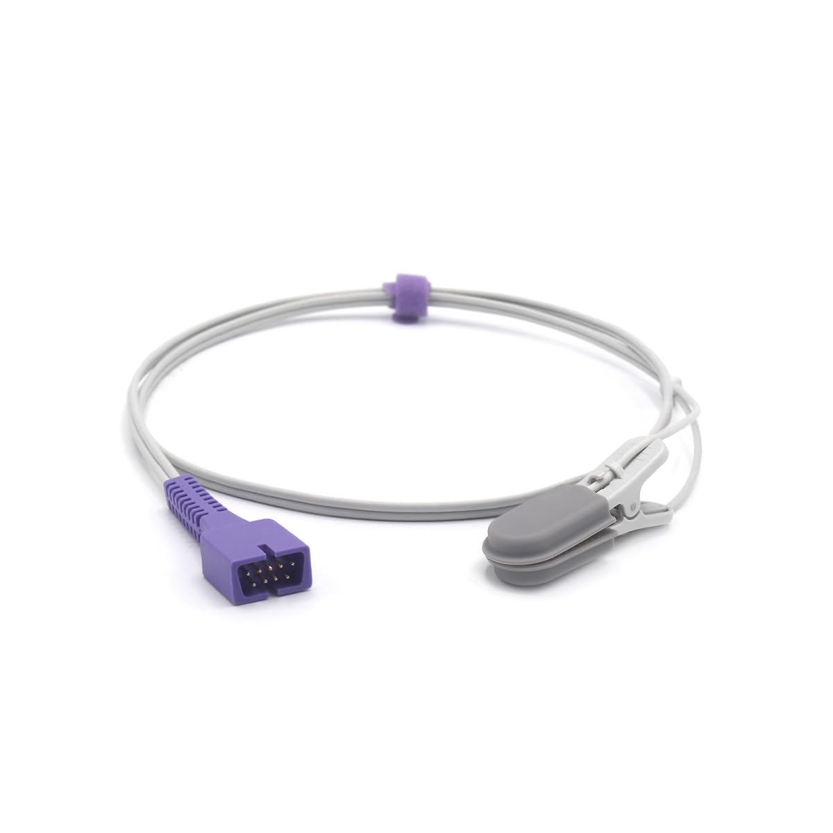 Le connecteur de sonde du clip Spo2 d'oreille adulte 3,2 pieds 9 bornes est compatible avec Nellcor FDA/CE approuvé