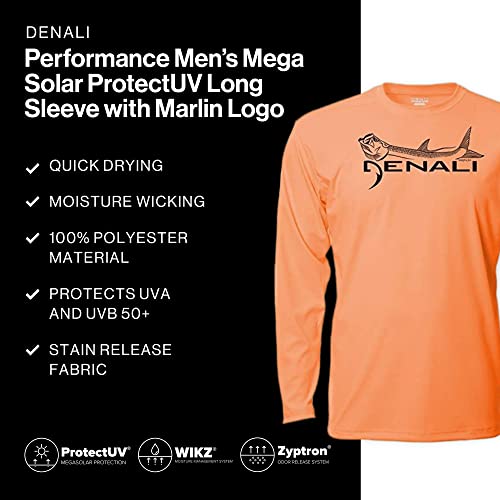 Denali Men's Tarpon Logo Tournament Teaser UPF 50+ Long Sleeve T-Shirt, UV Protection, Quick Dry Fisherman's Shirt4