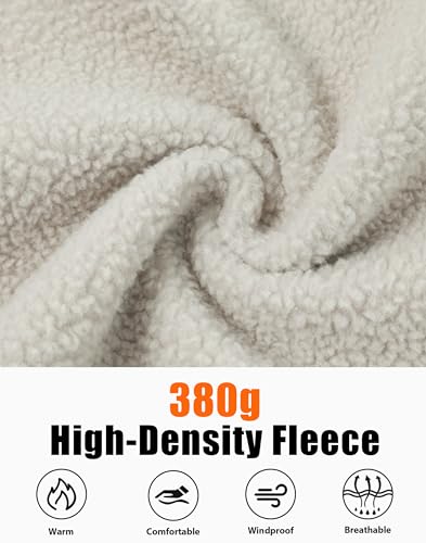 Pioneer Camp Damen Fleeceweste Ärmellos – Superwarme Teddyfell-Weste mit Stehkragen & Reißverschluss für Herbst, Wandern, Ski(Vaporous Gray;M)