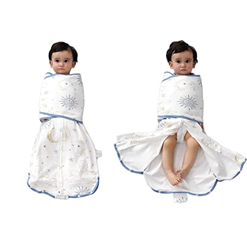 Eray Newborn Swaddle Sleepsack 0-3 Months Arm Up Baby Sleep Sack 3-6 Months Infant Wearable Blanket Transition Swaddle Wrap Sleeping Bag With Zipper Small Tog 1.0 #TOP7