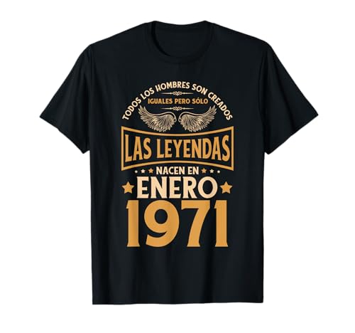 Cumpleaños Hombre Regalos Las Leyendas Enero 1971 Camiseta